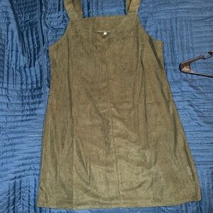 Olive Green Mini Dress